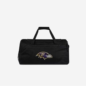 Baltimore Ravens NFL Black and Purple Team Duffel Bag